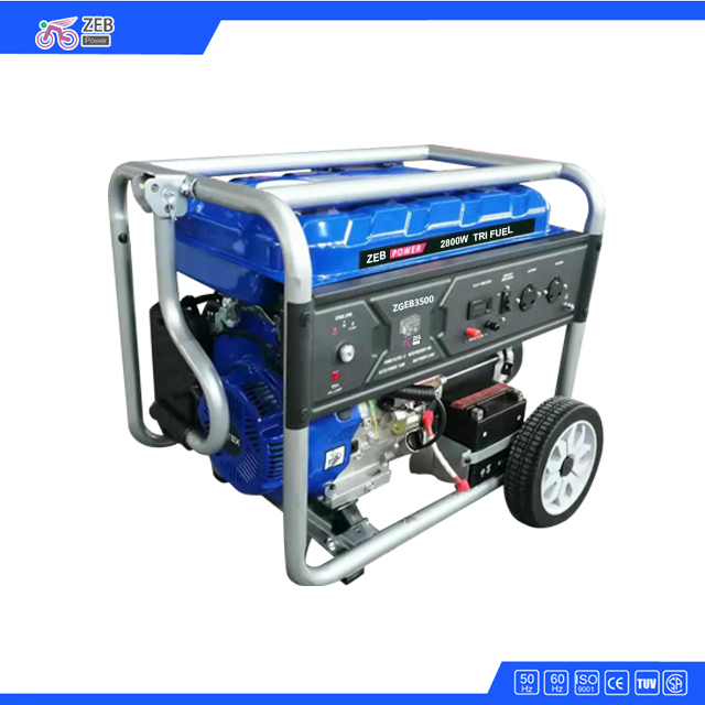 Generador portátil de gasolina de energía eléctrica con alambre de cobre de 3kw 3000W